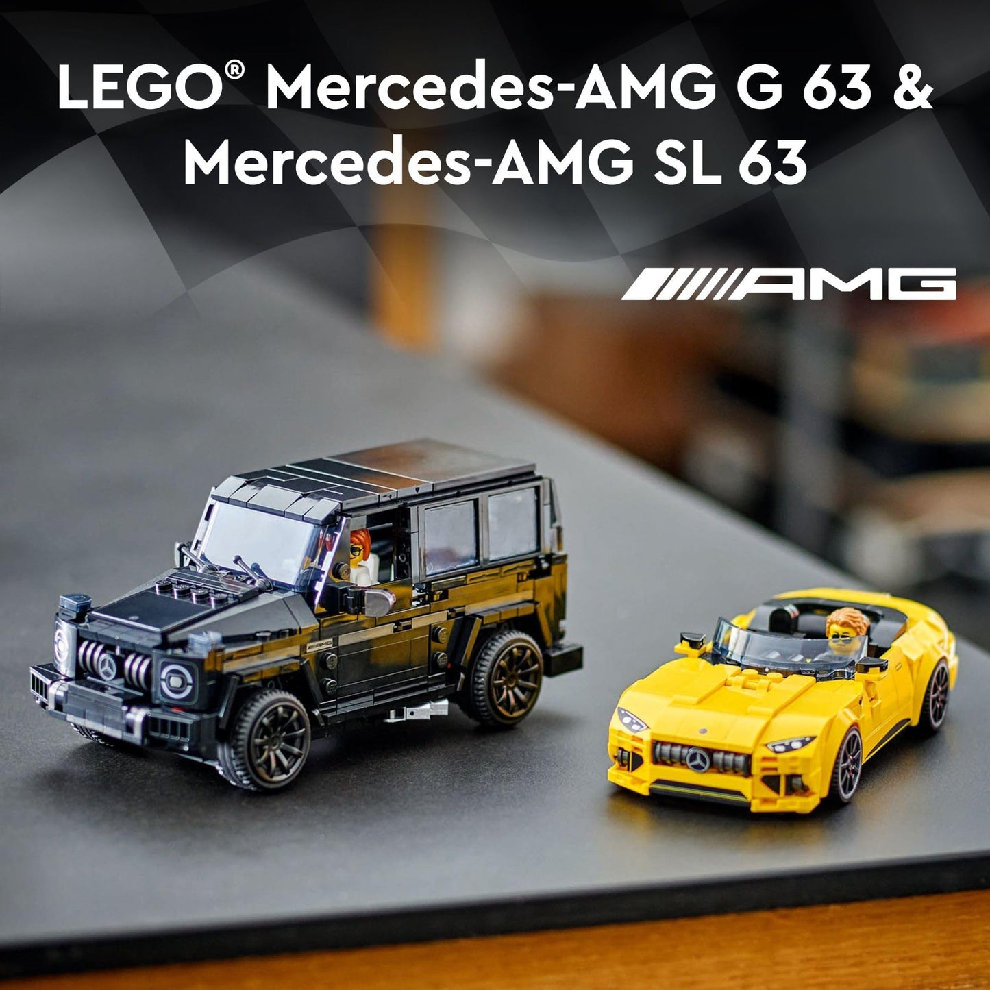 LEGO Speed Champions Mercedes-AMG G 63 & Mercedes-AMG SL 63 Building Toys - Kids Pretend Play Toy Cars for Boys & Girls, Ages 10+ Years - Gifts for Christmas - 76924 LEGO