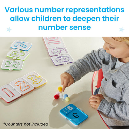 hand2mind Sensory Number Trays, Learning Numbers for Kids, Fine Motor Activities, Counting Toys for Sensory Seeking Kids, Texture Toys, Pre-Writing Skills for Toddlers, Montessori Math Materials