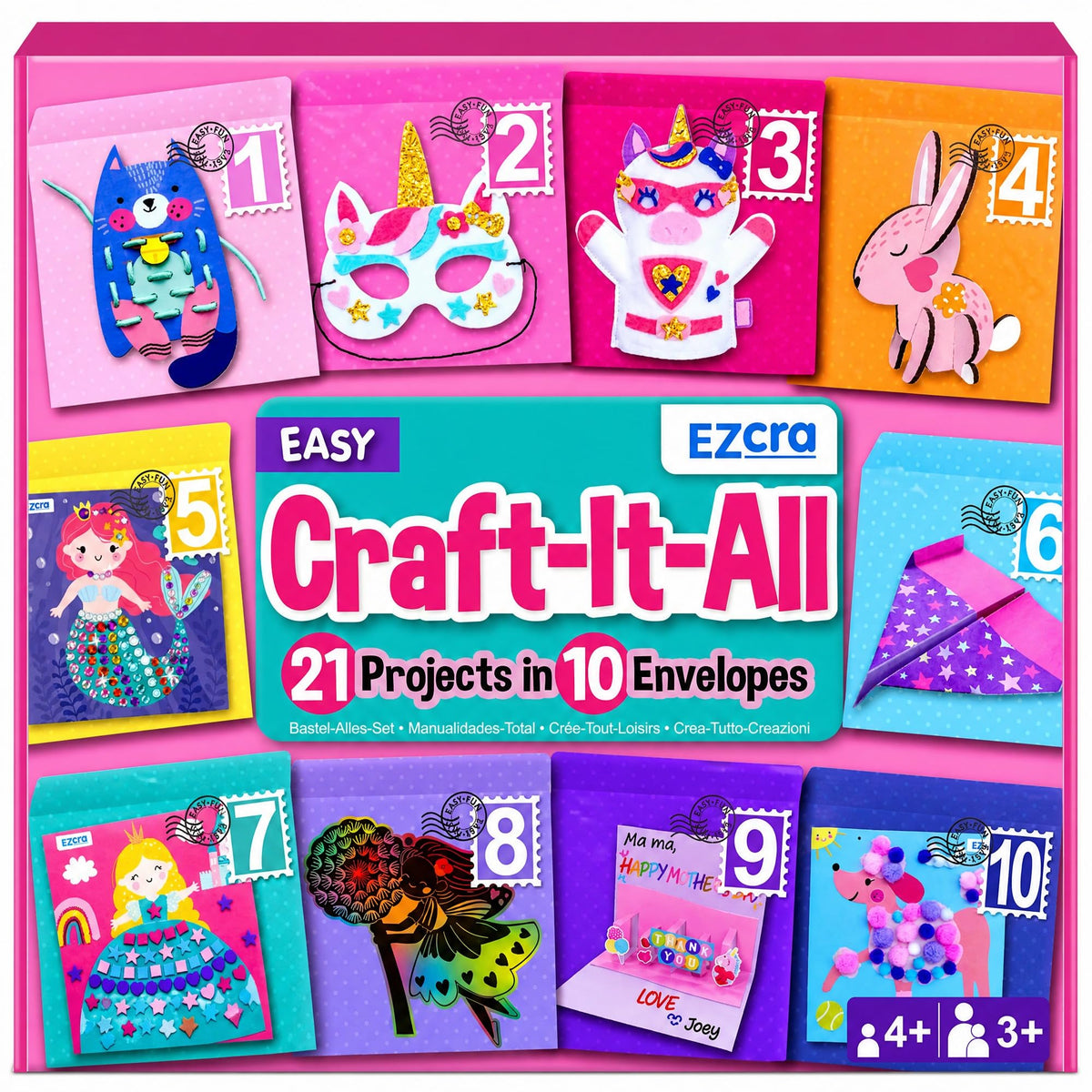 EZCRA Unicorn Craft Kits for Kids 4-8 - 21 Fantasy Projects, All-in-One Box 🍁 All In One Marketplace Canada