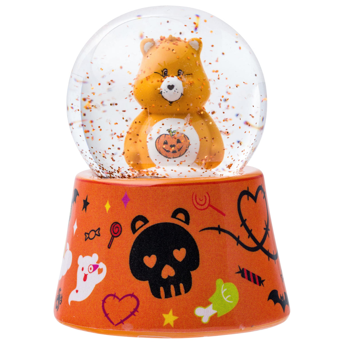 Boule à neige lumineuse d'Halloween Silver Buffalo Les Bisounours avec Trick or Sweet Bear, 45 mm
