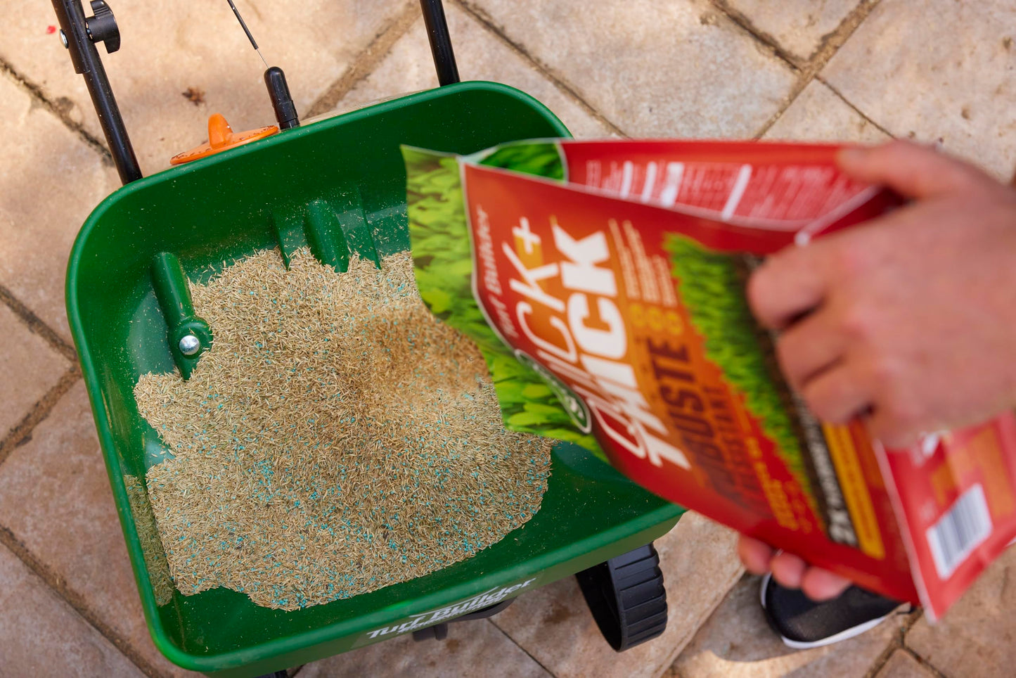 Scotts Turf Builder Quick + Thick Tough & Resilient Grass Seed Mix, 1.2kg (167 sq Meters / 1,805 sq feet Coverage) | Resilient Mix for Active Yards, Pets & Pests 🍁 All In One Marketplace Canada