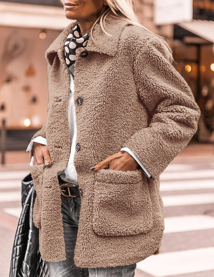 PRETTYGARDEN Women's Fleece Sherpa Coats Winter Outfits Camel,M 🍁 All In One Marketplace Canada