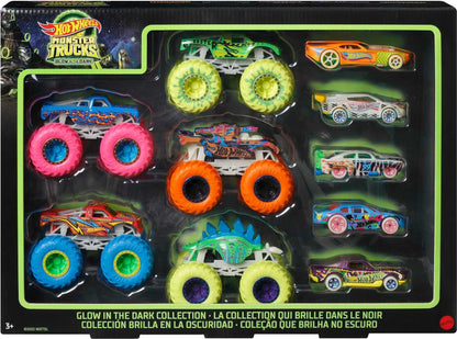 Hot Wheels Toy Monster Trucks Glow-in-the-Dark Collection