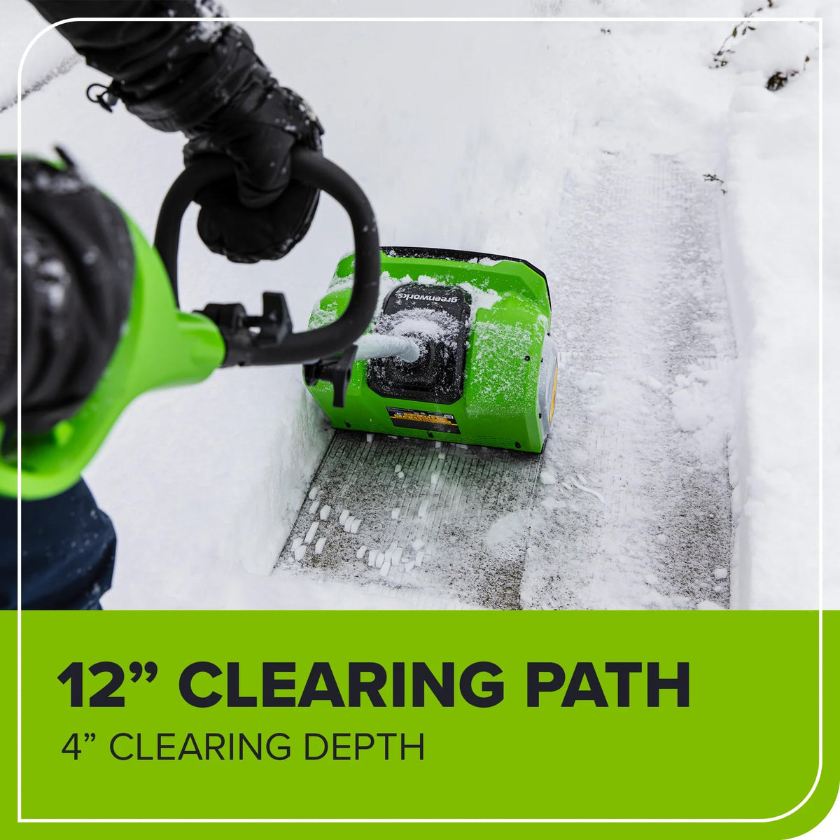 Greenworks 8 Amp 12-Inch Electric Corded Snow Shovel, 20ft Throwing Distance, 12" Wide & 6" Deep Clearing, 300Lbs/Min Snow Thrower Blower Removal Tool for Patio/Driveway/Steps/Sidewalk/Winter Storm 🍁 All In One Marketplace Canada