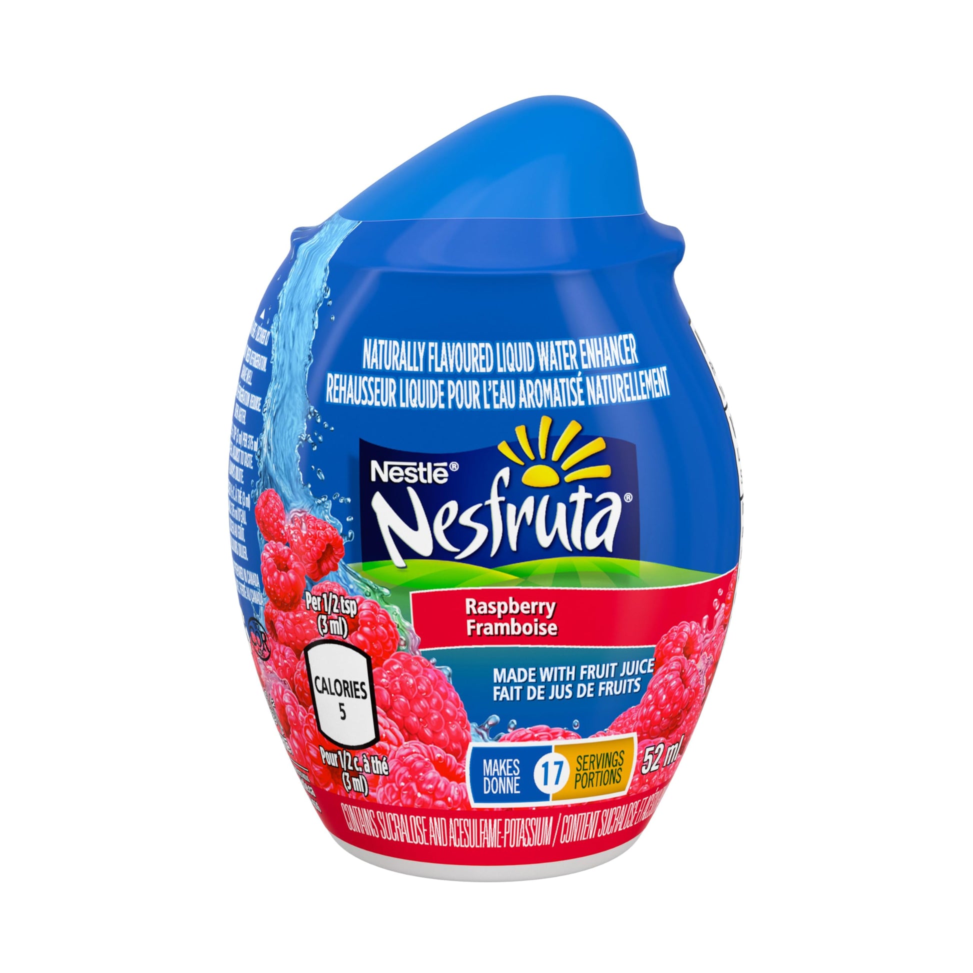 NESFRUTA Raspberry Liquid Water Enhancer, 12 Bottles, 780 g 🍁 All In One Marketplace Canada NESFRUTA