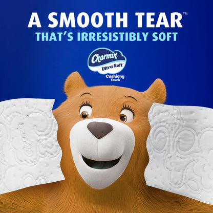 Charmin Toilet Paper Ultra Soft Cushiony Touch, 12 Family Mega XL Rolls = 84 Regular Rolls