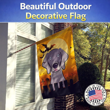 Drapeau de maison en toile Caroline's Treasures BB1789CHF Weimaraner Halloween, multicolore, grand