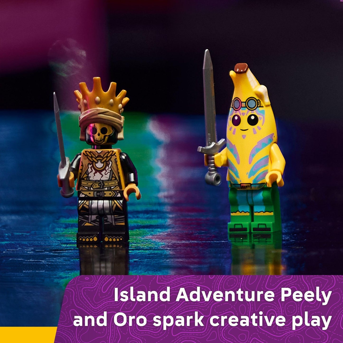 LEGO Fortnite Klombo Kids Toy - Fortnite Action Figure with Peely and Oro Minifigures - Pretend Play and Building Toy for Girls and Boys 10+ - Gift Idea for Birthdays and Gaming Fans - 77077