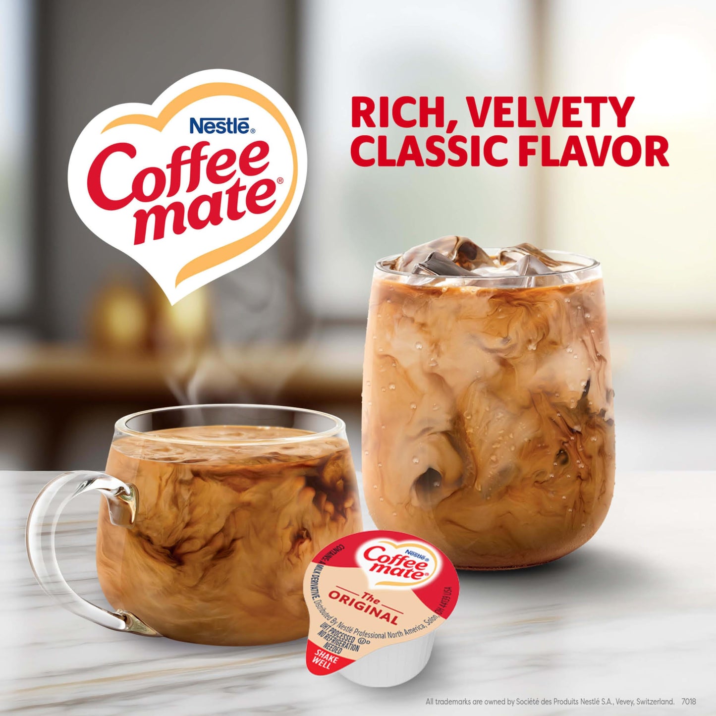 Coffee-Mate Original Liquid Creamer Singles, 0.375 oz (180 Count)