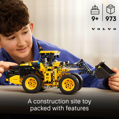 LEGO Technic Volvo L120 Electric Wheel Loader Construction Toy - Pretend Play Building Set - Great Birthday Gift for Boys, Girls, and Kids 9+ Who Love Vehicle Playsets - 42209 LEGO