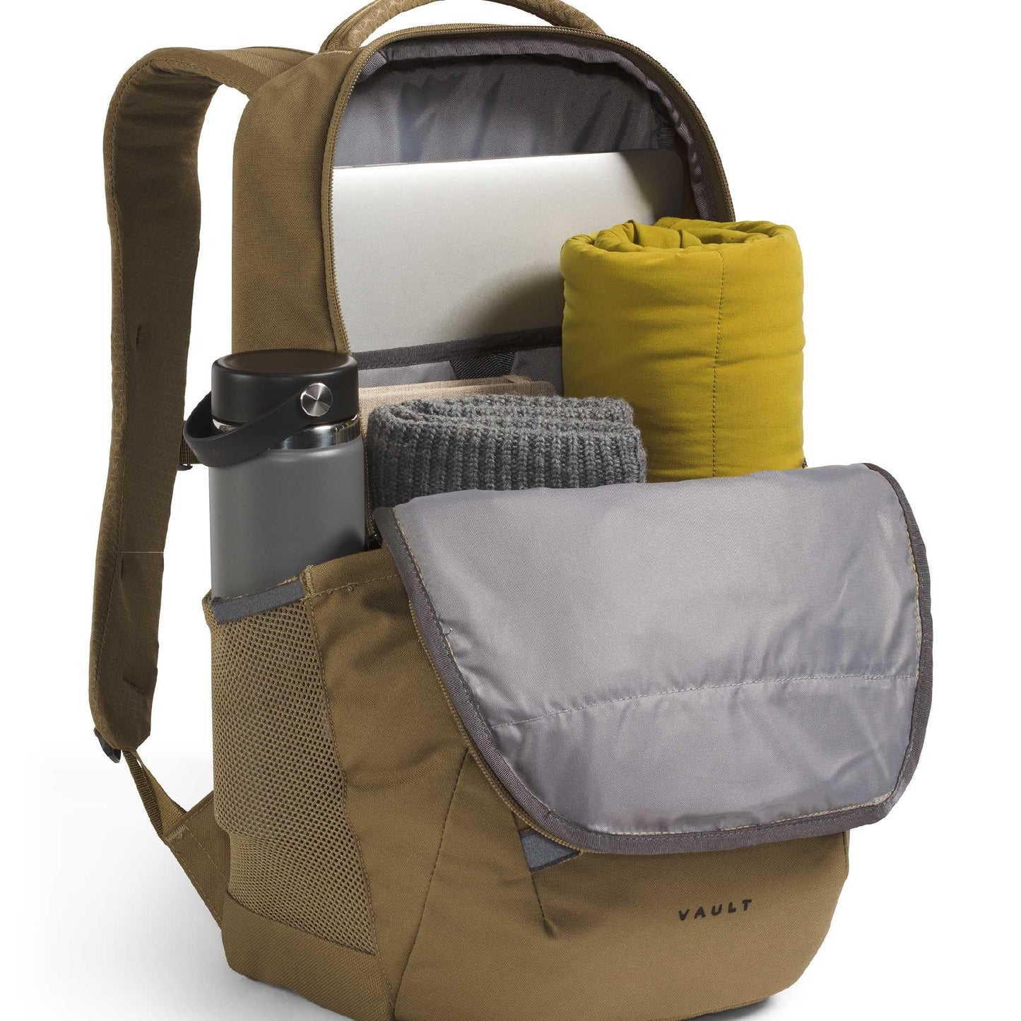 THE NORTH FACE Vault Everyday Laptop Backpack - Commuter Travel Bag, Water-Repellent Finish, Spacious Compartment, Cedar, One Size
