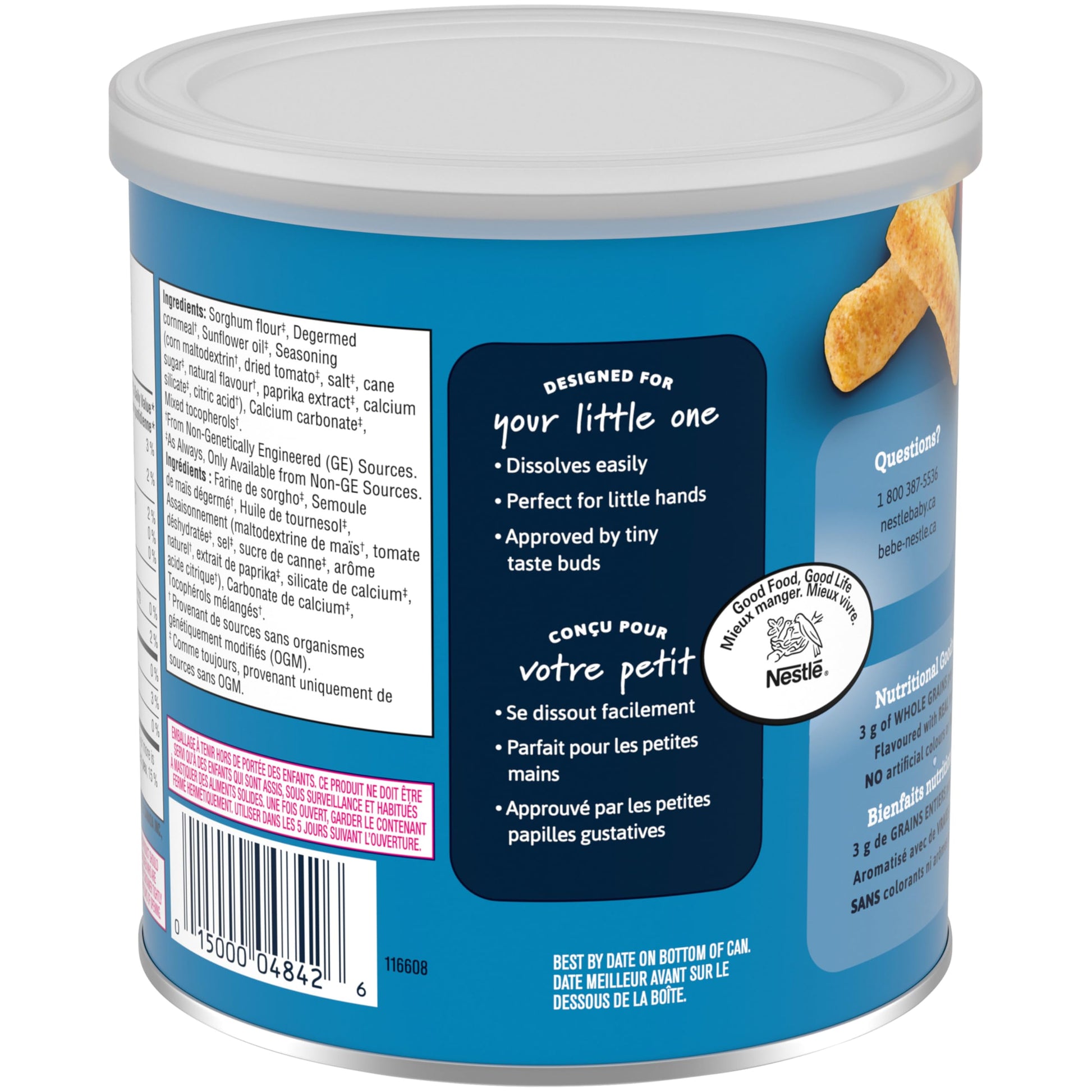 GERBER Zesty Tomato, Toddler Snacks, Case of 6, 252 g Gerber