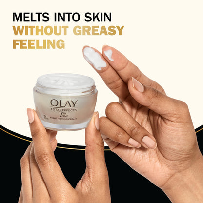 Olay Total Effects 7-In-One Daily Night Firming Face Cream, Face Moisturizer with Vitamin B3, Niacinamide, 50 mL - Available at All In One Marketplace Canada