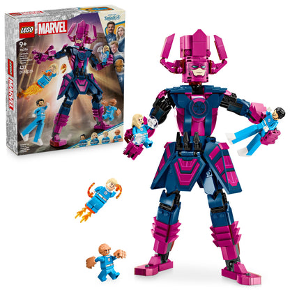 LEGO Marvel Fantastic Four vs. Galactus Construction Figure - Super Hero Building Toy - 4 Minifigures, Including The Thing, Invisible Woman and Human Torch - Gift for Kids, Boys and Girls, 9+ 76316 LEGO