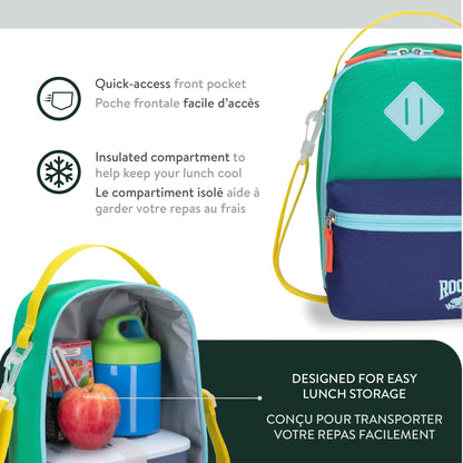 Ensemble assorti 2 pièces pour enfants Roots, sac à dos de 22,5 L et sac à lunch de 7 L