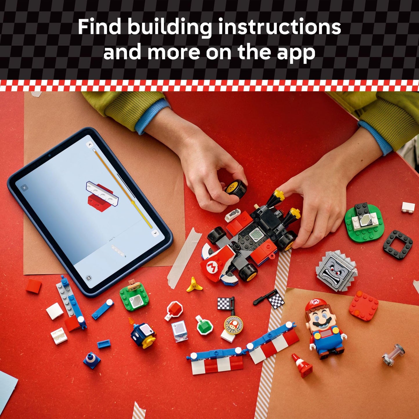 LEGO Super Mario: Mario Kart – Interactive LEGO Mario & Standard Kart Building Toy - Pretend Play Racing Playset for Boys & Girls, Ages 7+ - Kids Birthday Gift Idea - 72043 LEGO