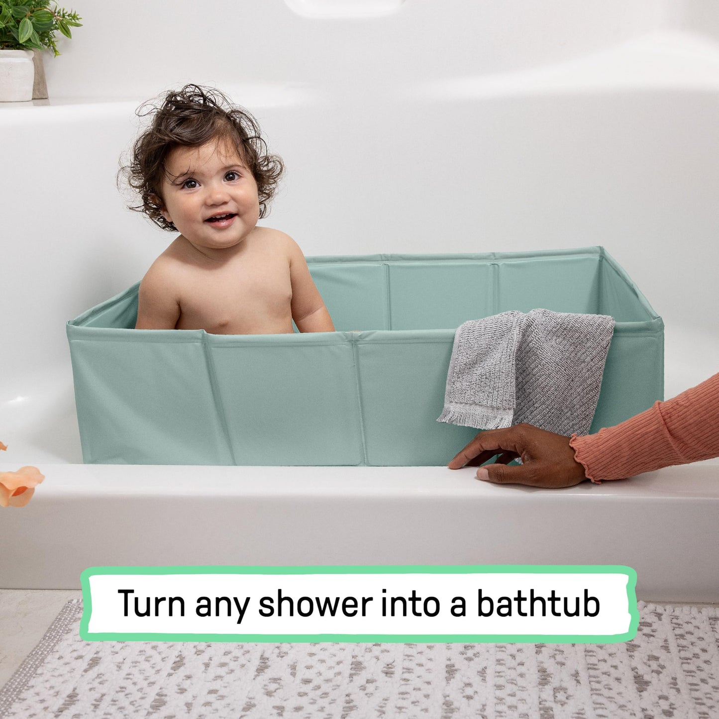 Ingenuity Tuckaway Toddler Tub, Converts Shower to Tub, Folds to Store, Easy to Clean, No Assembly Required, 12M-5Y 🍁 All In One Marketplace Canada