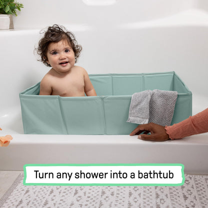 Ingenuity Tuckaway Toddler Tub, Converts Shower to Tub, Folds to Store, Easy to Clean, No Assembly Required, 12M-5Y 🍁 All In One Marketplace Canada