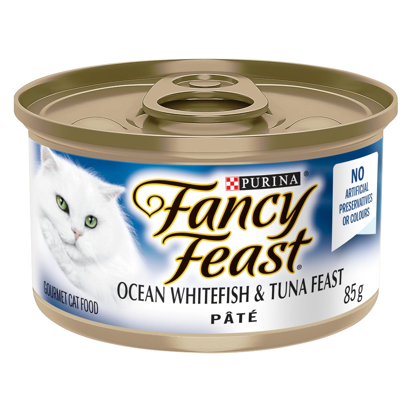 Fancy Feast Pâté Wet Cat Food, Ocean Whitefish & Tuna Feast 85g (24 Pack) Fancy Feast