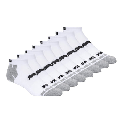 PUMA Men's 8 Pack Low Cut Socks, White/Grey, 10-13 🍁 All In One Marketplace Canada
