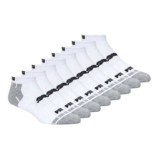 PUMA Men's 8 Pack Low Cut Socks, White/Grey, 10-13 🍁 All In One Marketplace Canada