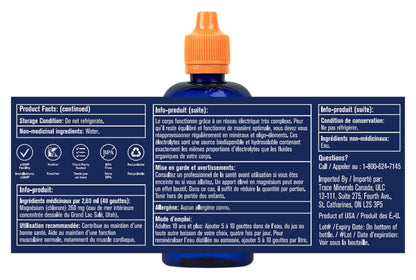 Trace Minerals ConcenTrace Drops | Ionic Liquid Magnesium, Chloride, Potassium | Full Spectrum Minerals | Low Sodium | Energy, Electrolytes, Hydration | 120 ML, 48 Day Supply Trace Minerals