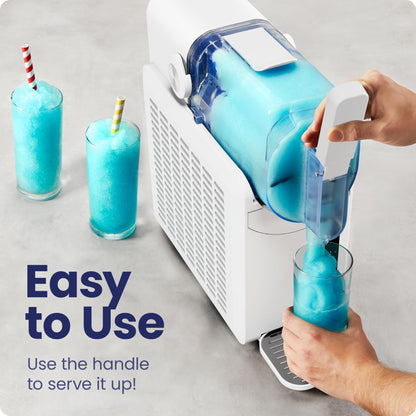 Iceman by Chefman Slush-Ease 68oz Slushie Machine, 48oz Liquid Capacity Frozen Drink Maker & Slushy Machine with 5 Presets and LED Display, Perfect for Frozen Margaritas, Frappes, Smoothies & Shakes
