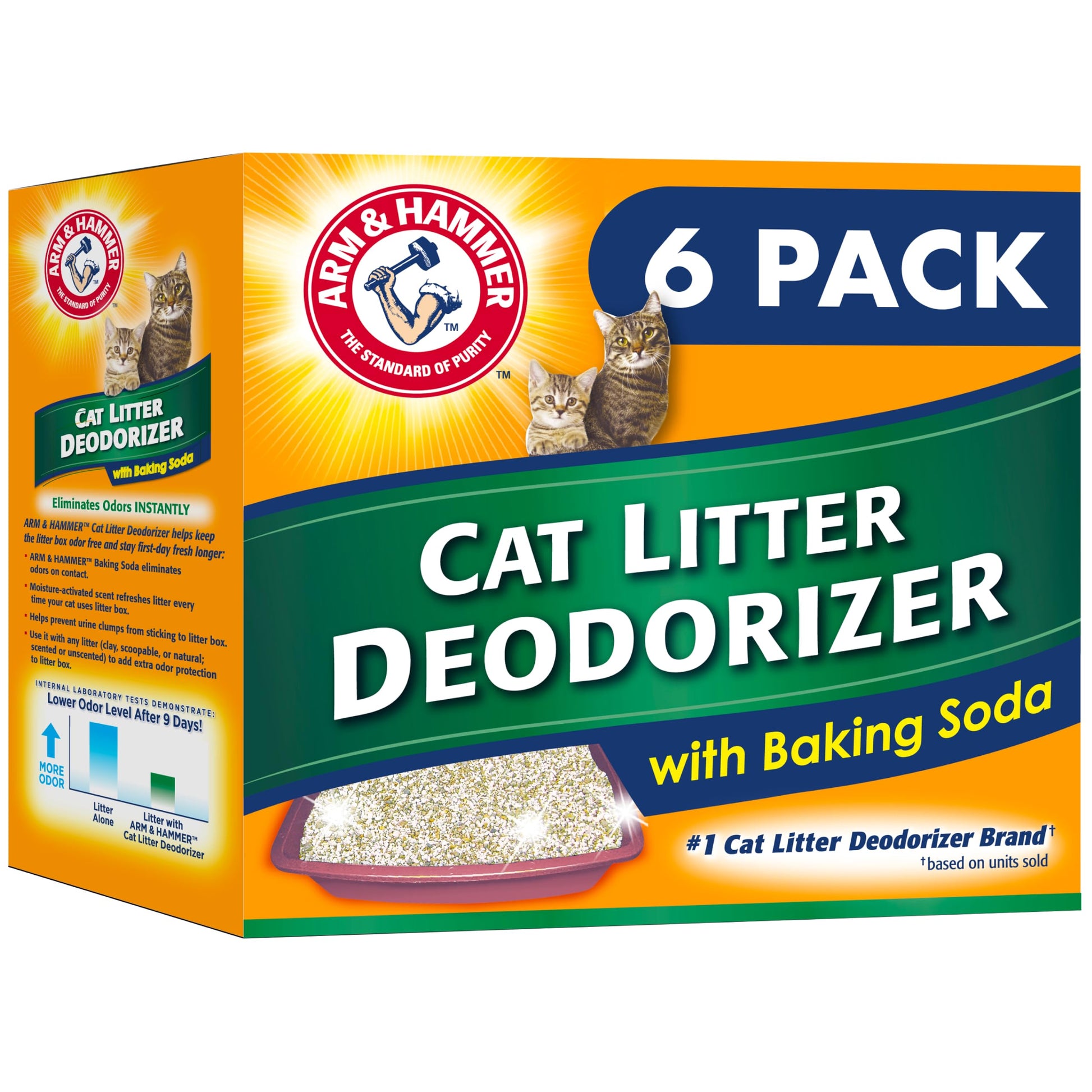 ARM & Hammer Cat Litter Deodorizer Double Duty, 20 oz, 6 Pack Arm & Hammer