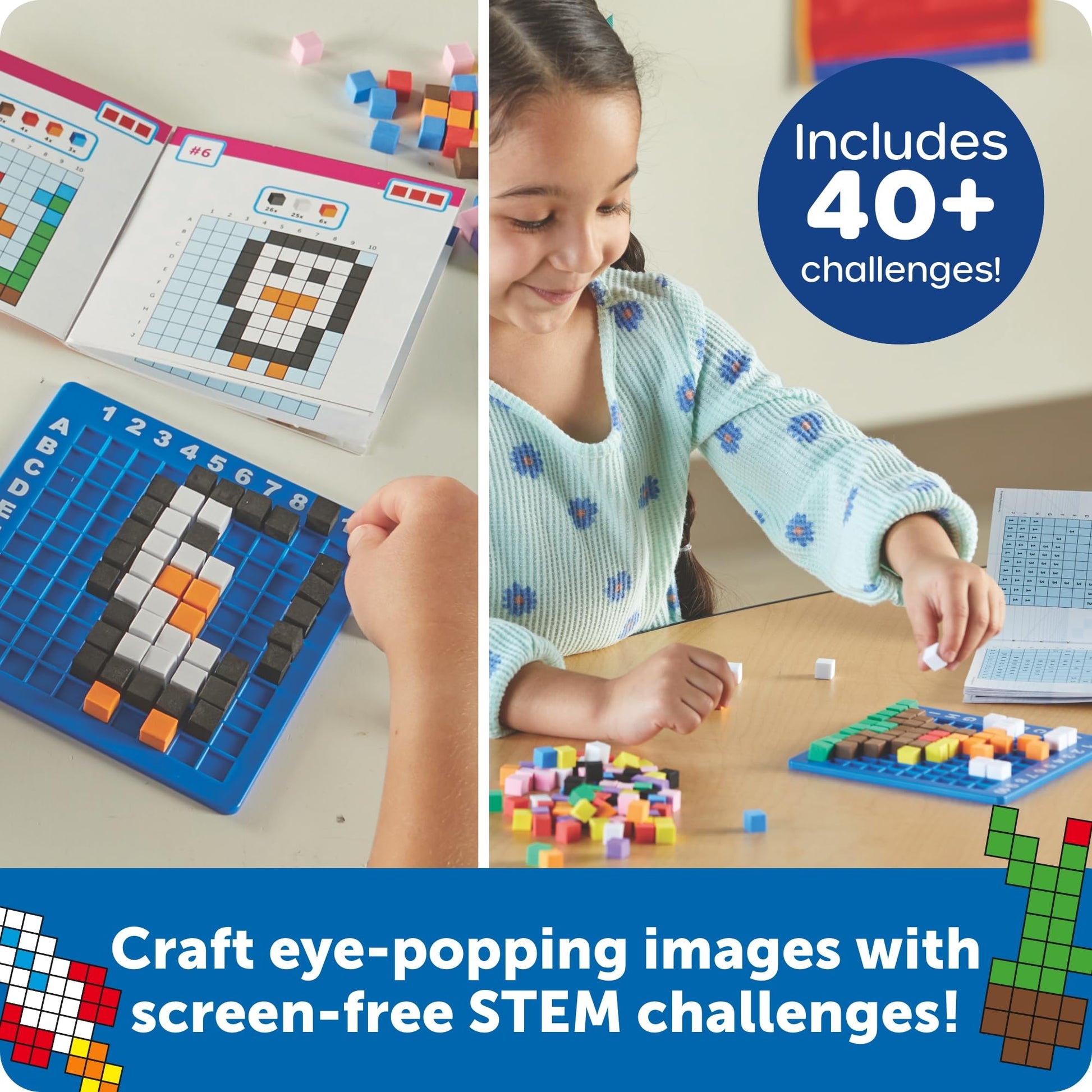 Learning Resources STEM Explorers Pixel Art Challenge Learning Resources