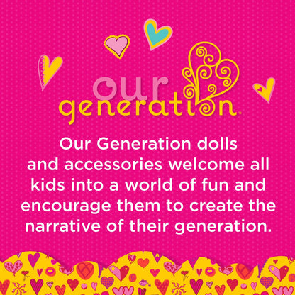 Our Generation Hop in Cat Carrier, Pet Care Playset for Doll Play, Plush Our Generation