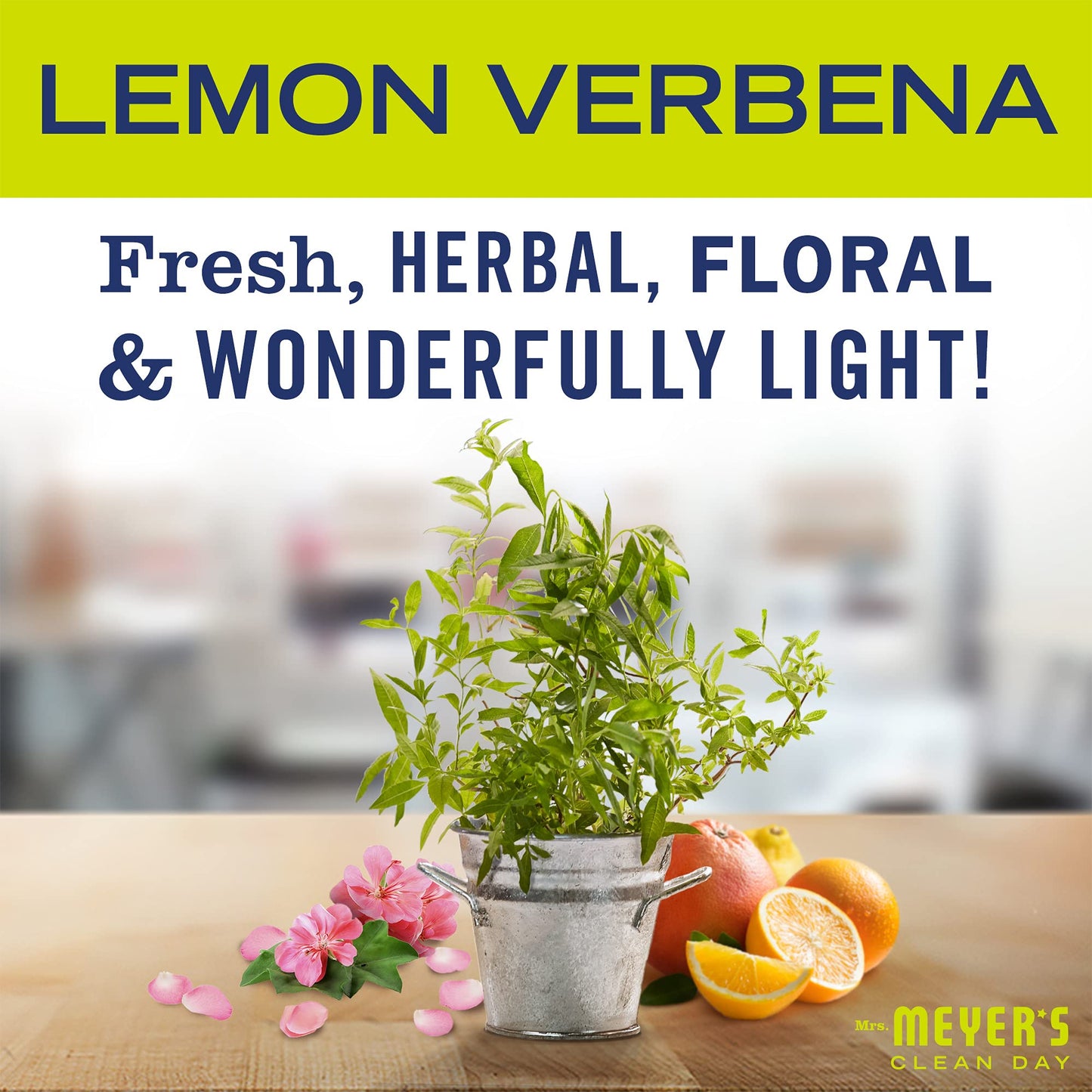 Mrs. Meyer's Clean Day Laundry Detergent, Lemon Verbena Scent, 1.8L (Packaging May Vary) MRS. MEYER'S