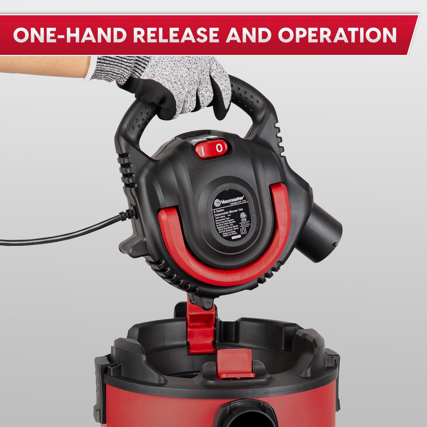 Vacmaster VBVB611PF 1101 6 Gal 5 Peak HP Wet/Dry Vac w. Detachable Blower 🍁 All In One Marketplace Canada