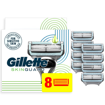 Gillette Skinguard Men's Razor Blade Refill, 8 Blade Refills - Available at All In One Marketplace Canada