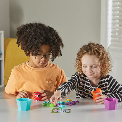 hand2mind Grab that Monster Fine Motor Activity Set, Occupational Therapy Toys, Fine Motor Skills Toys for Toddlers, Pincer Grasp Toys, Play Therapy Games for Kids, Halloween Toys for Kids 3-5