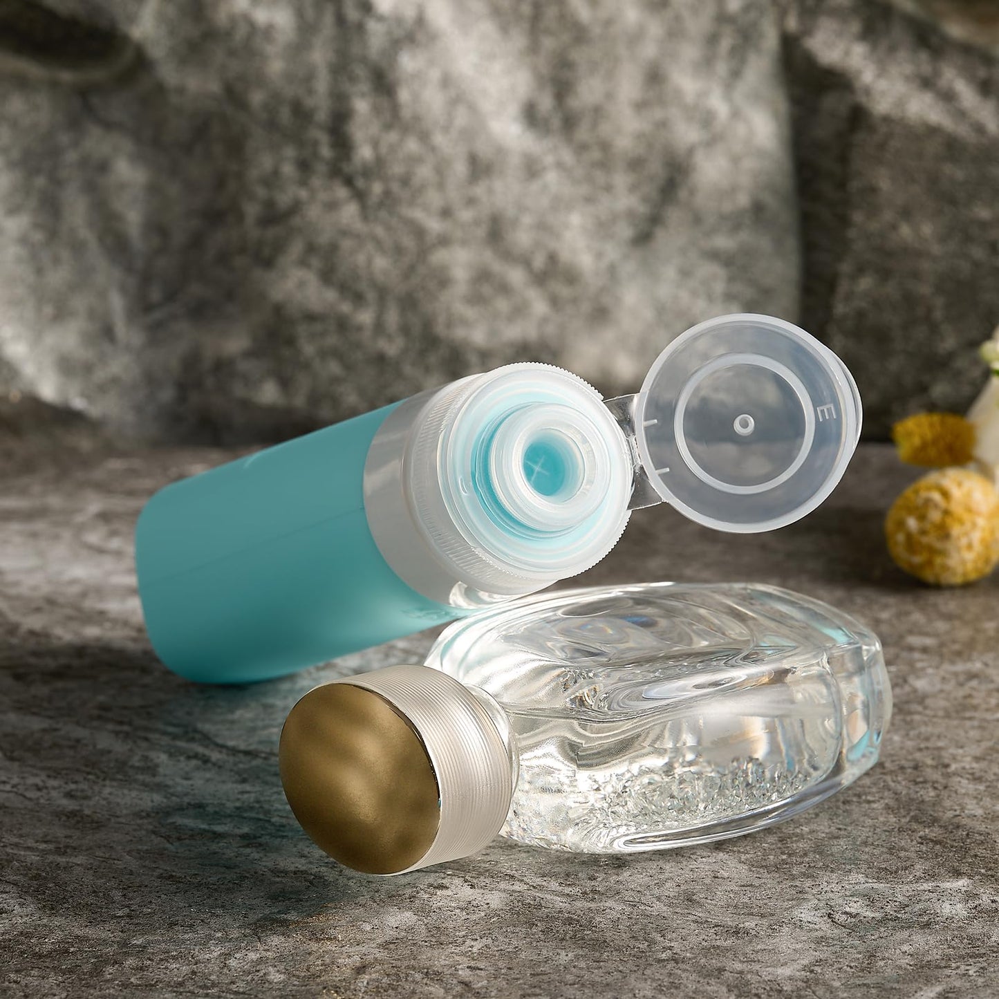 INSFIT 17 Pack Travel Bottles for Toiletries, TSA Approved 90ml 60ml Travel Size Toiletries, BPA Free Leak Proof Squeezable Silicone Tubes Travel Essentials for Shampoo Conditioner Lotion Soap - Available at All In One Marketplace Canada