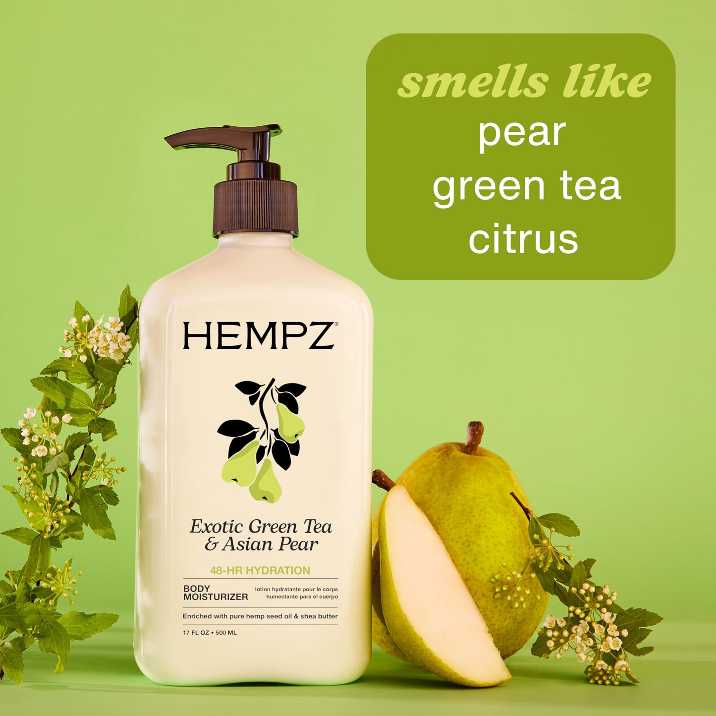 HEMPZ Body Lotion - Green Tea & Asian Pear