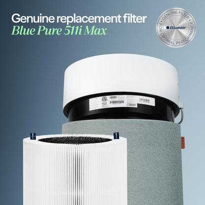 Blueair Blue Pure 511i Max Genuine Replacement Filter, Fits Blue Pure 511i Max Air Purifier BLUEAIR