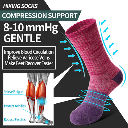 Anlisim Merino Wool Hiking Running Socks for Women, Boot Work Crew Socks 🍁 All In One Marketplace Canada