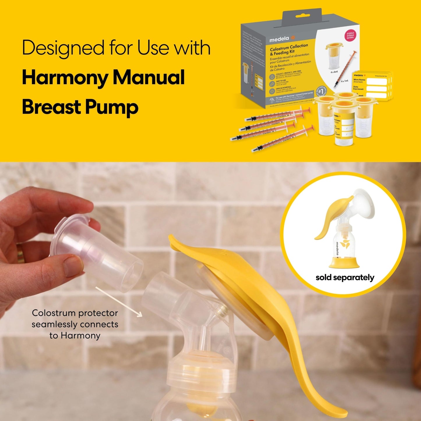 Medela Colostrum Collection & Feeding Kit for Harmony Pump | 1Ct