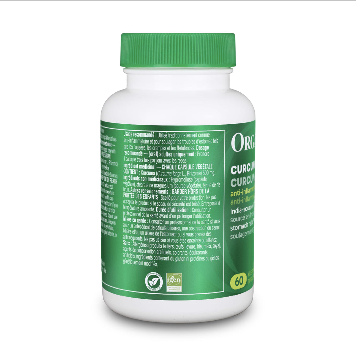 Organika Curcumin 60 Vcaps