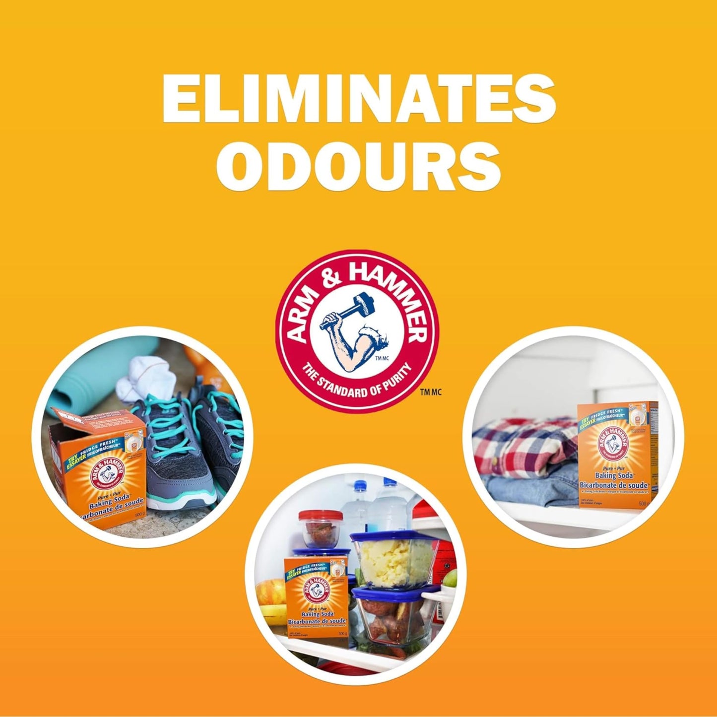 Arm & Hammer Pure Baking Soda – Multi-Purpose Cleaner, Natural Odour Eliminator & Baking Essential – Large Value Size – 2 kg (Pack of 1)