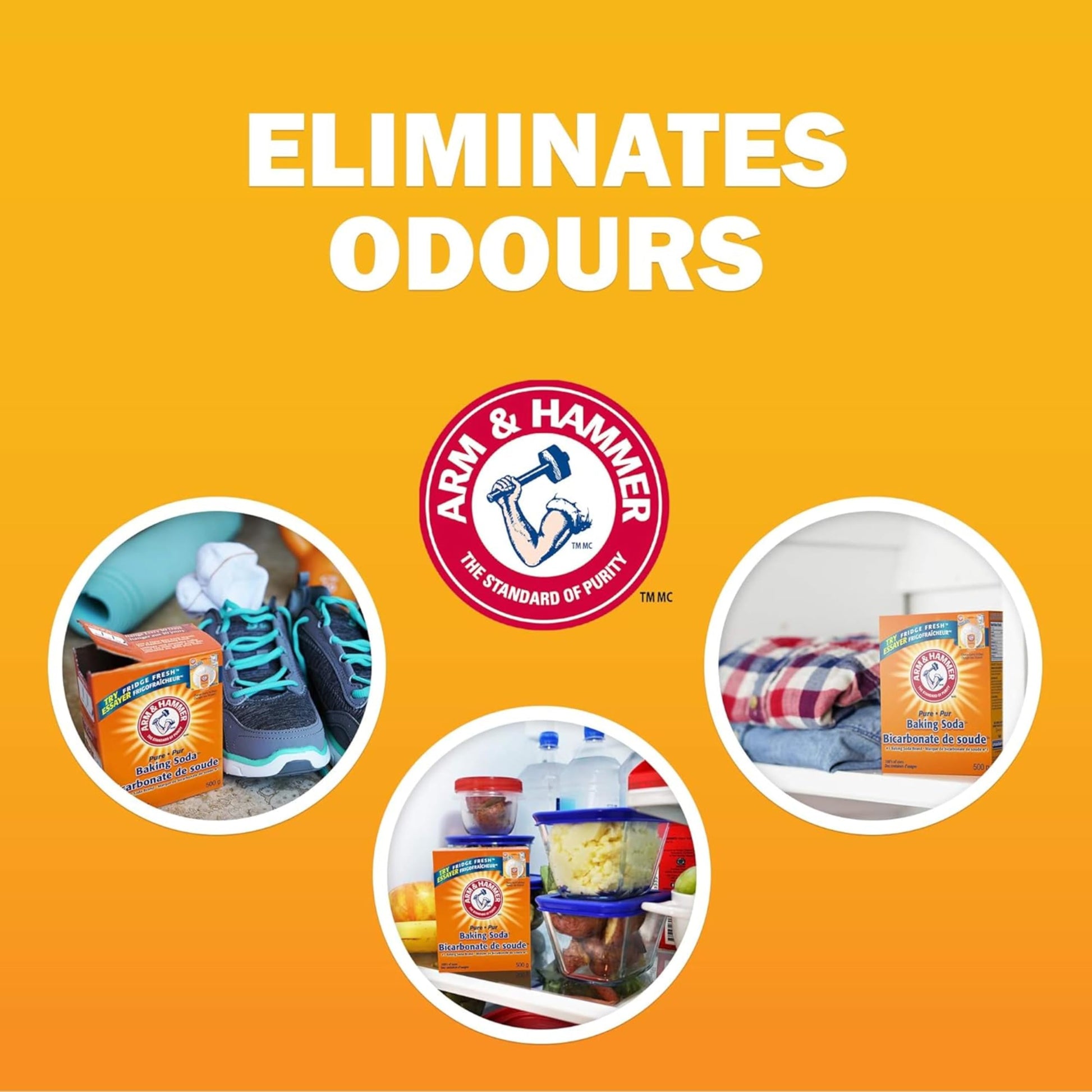 Arm & Hammer Pure Baking Soda – Multi-Purpose Cleaner, Natural Odour Eliminator & Baking Essential – Large Value Size – 2 kg (Pack of 1)