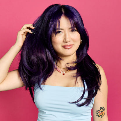 ARCTIC FOX CRUELTY FREE 100% VEGAN SEMI PERMANENT HAIR COLOUR DYE (236 ml, PURPLE AF)