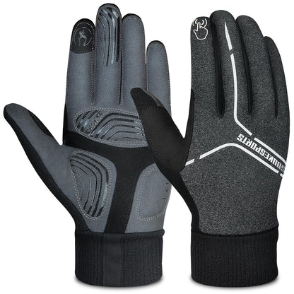 Souke Sports Winter Thin Cycling Gloves, Men Women Lightweight Thermal Padded Bike Gloves, Touchscreen Waterproof for Riding Running Hiking GE L 🍁 All In One Marketplace Canada