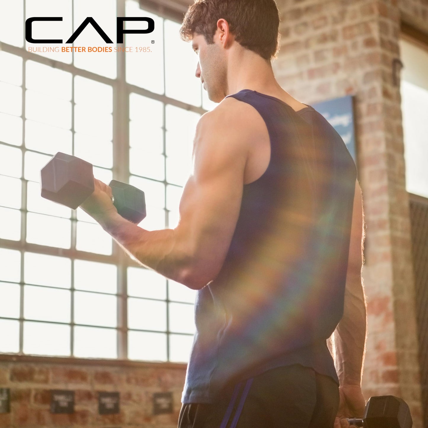 CAP Barbell 20 LB Coated Hex Dumbbell Weight Pair with Padded Grip