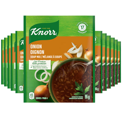 Knorr Soup Mix For A Quick Delicious Classic Soup Mix Onion No Artificial Colours Or Flavours 55 g 12 count Knorr