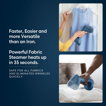 Conair Handheld Fabric Steamer for Clothes, Portable Handheld Design, 1200 watts, Strong Penetrating Steam, 35-second heat-up Conair
