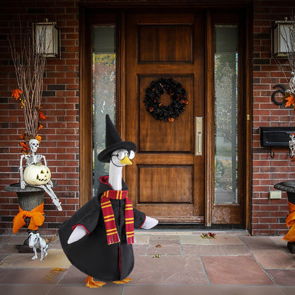 4Pcs Christmas Wizard Goose Outfits, Lawn Porch Goose Statue Wizard Costume 🍁 All In One Marketplace Canada