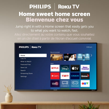 Philips 43PQF7676/F6 7600 Series 43-Inch Full HD QLED Roku TV