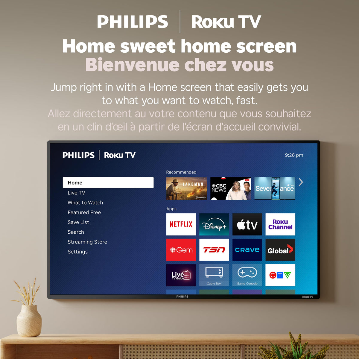 Philips 50PQL7676/F6 7600 Series 50-Inch 4K UHD QLED Roku TV